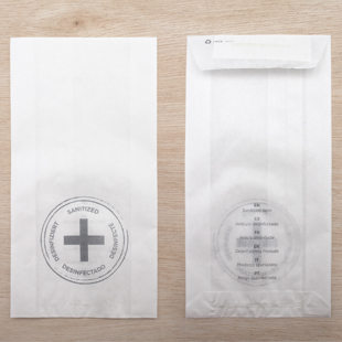 PAPER ENVELOPES FOR DISINFECTED ITEMS